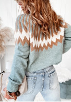 Wzorzysty sweter Marea in blue