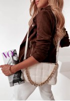 Jacket Biker jacket z imitacji zamszu Savage in chocolate