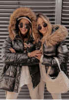 Pikowana Jacket z kapturem Arosa in black