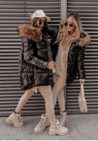 Pikowana Jacket z kapturem Arosa in black