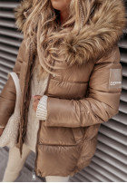 Pikowana Jacket z kapturem Arosa in camel