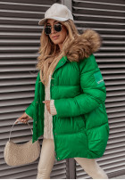 Pikowana Jacket z kapturem Arosa in green