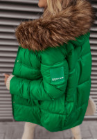 Pikowana Jacket z kapturem Arosa in green