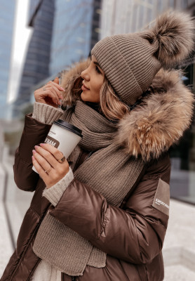 Szal Greenland mocha