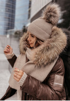 Hat z pomponem Greenland in beige