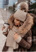 Hat z pomponem Greenland in beige