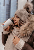 Hat z pomponem Greenland in beige