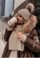 Hat z pomponem Greenland in beige