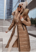 Czapka z pomponem North Pole beżowa