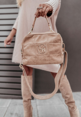 Salton beige suede handbag