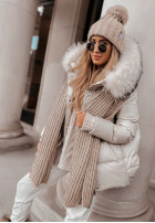 Pleciona Hat z pomponem Laponia in beige