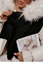 Pleciony Shawl Laponia  in black