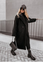 Długi płaszcz z imitacji kożucha Arctic  in black