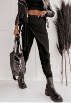 Spodnie dresowe z wiązaniem Duncan czarne