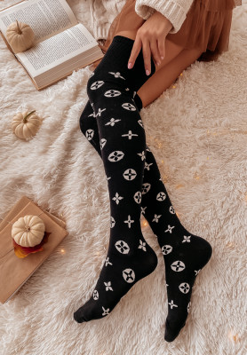 Laurentio patterned socks black