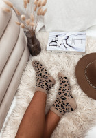 Skarpetki w panterkę Savanny in beige
