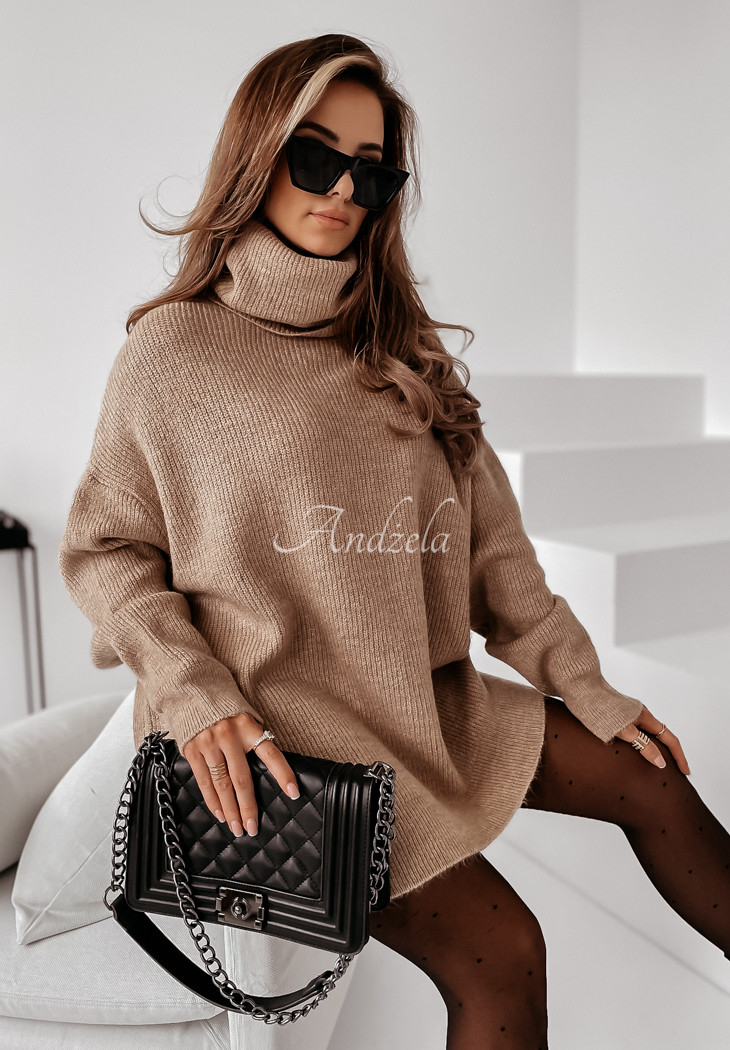 Mavi camel turtleneck sweater