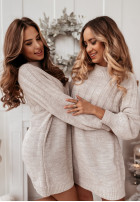 Tunic sweater with half turtleneck Anderson beige