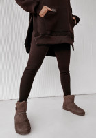 Sweatshirt z kieszenią i kapturem Siempre in chocolate