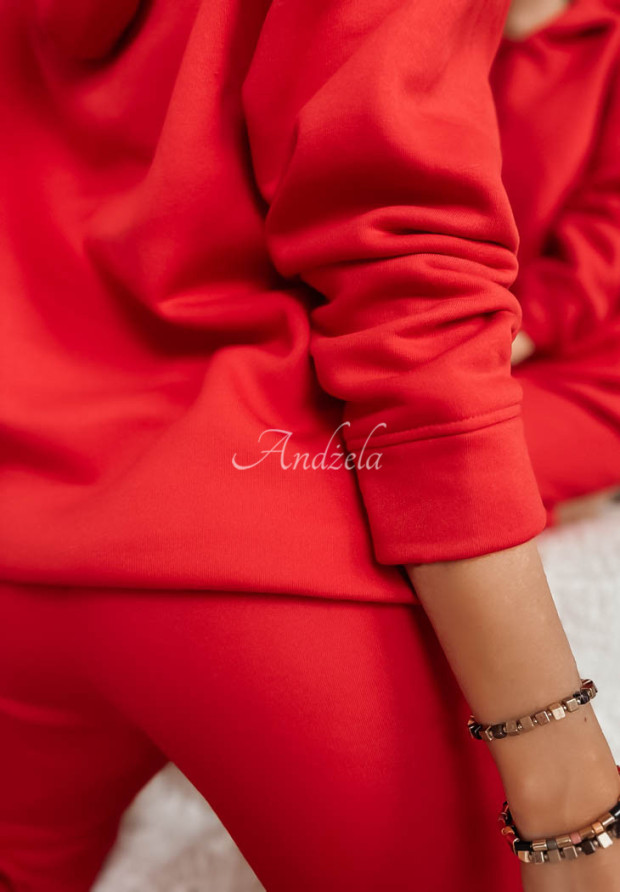 Spodnie dresowe damskie Fit Me II czerwone