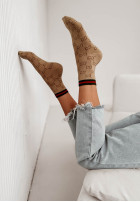 Skarpetki patterned Nicodemi in camel