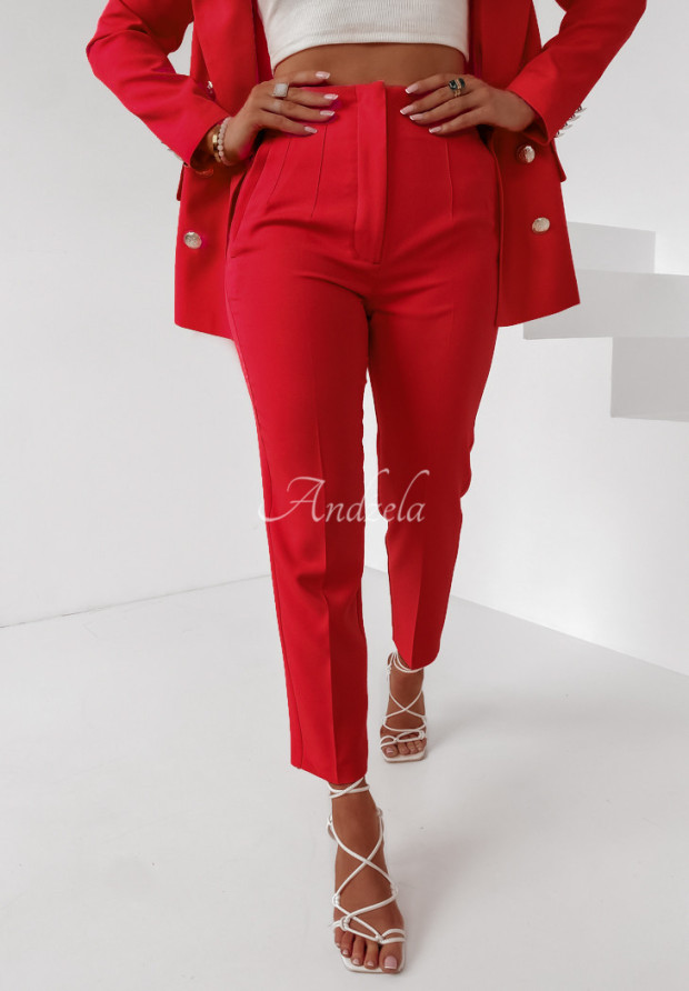 Eleganckie spodnie Marshall czerwone