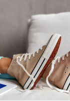 Wysokie Sneakers Oldschool in beige