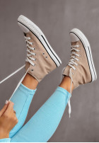 Wysokie Sneakers Oldschool in beige
