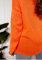 Krótki sweter Feel pomarańczowy