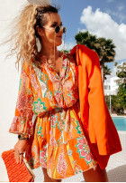 Wzorzysta Dress Magnala Sierra in orange