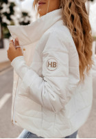 short Pikowana Jacket Martinez in ecru