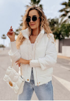 short Pikowana Jacket Martinez in ecru