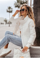 short Pikowana Jacket Martinez in ecru