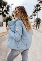 short Pikowana Jacket Martinez in baby blue