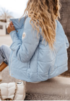 short Pikowana Jacket Martinez in baby blue