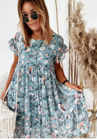 Kwiecista Dress Bellarose in baby blue