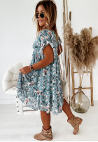 Kwiecista Dress Bellarose in baby blue