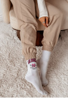 Long skarpetki Los Angeles biało-in pink