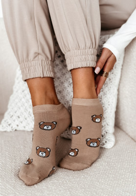 Bears beige socks with bears