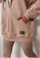Rozpinana Sweatshirt Siempre in beige