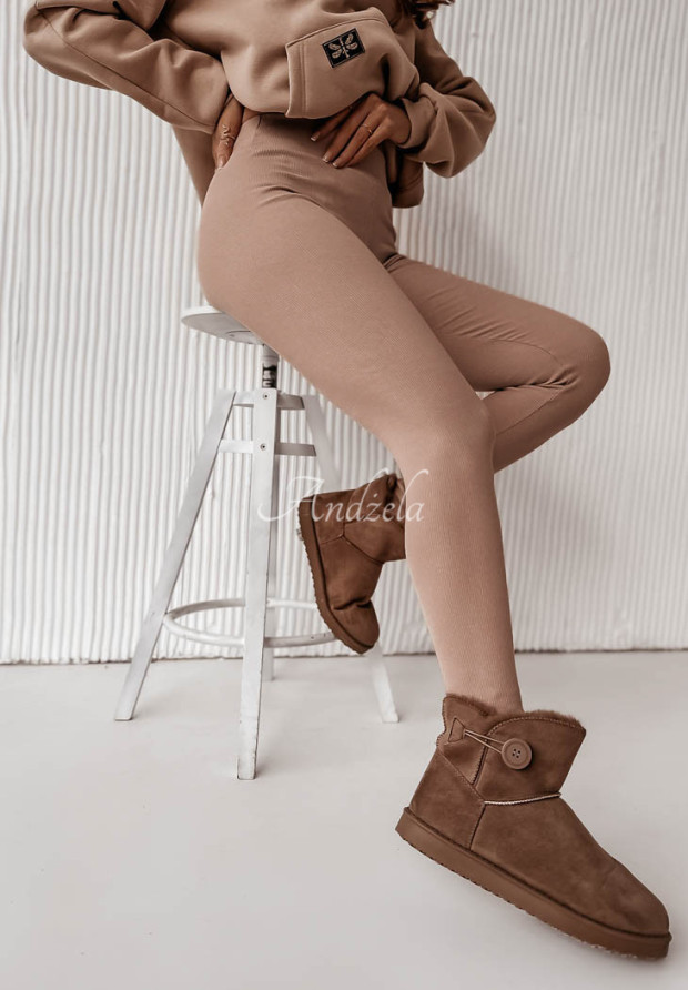 Ribbed leggings Siempre beige