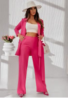 Komplet marynarka i spodnie Limited Edition różowy