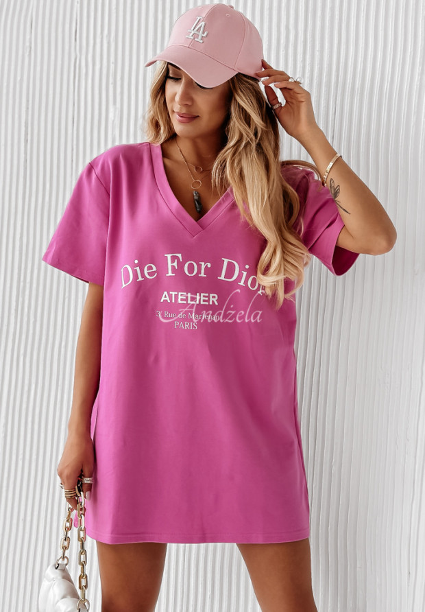 Bluzka tunika Atelier różowa
