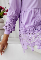 Koszula z koronkowymi wstawkami Self-Loving fioletowa