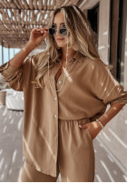 Set Shirt i Trousers Sea La Vie in beige