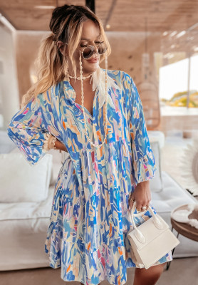 Patterned Magnala Flow blue dress