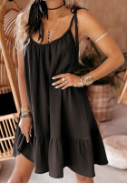 Muślinowa sukienka na ramiączkach Aloha Beaches czarna