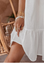 Muślinowa Dress na ramiączkach Aloha Beaches in white