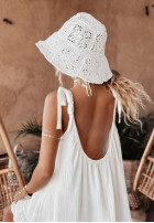 Muślinowa sukienka na ramiączkach Aloha Beaches biała