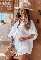 Lniana koszula Sun Symphony biała